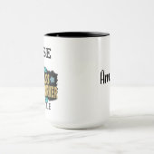 PERSONALIZED NURSE Badass Mirakel Worker Funny Mok (Midden)