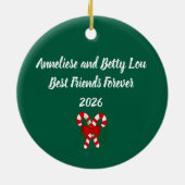 Personalized Nurse Dog Lover Beagle Christmas Keramisch Ornament (Achterkant)