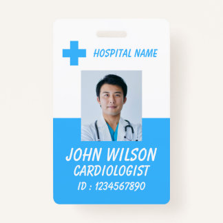 Personalized Nurse ID Badge for Hospital Employees