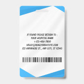 Personalized Nurse ID Badge for Hospital Staff (Achterkant)