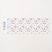 Personalized Nurse Medicine Equipment Pattern Yogamat (Voorkant (horizontaal))