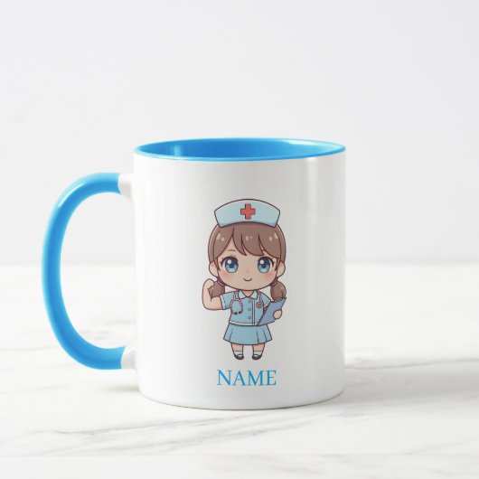 Personalized Nurse Mug with Name – Cute Nurse Mok (Links)