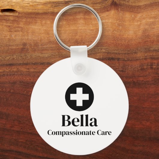 Personalized Nurse Name Sleutelhanger (Achterkant)