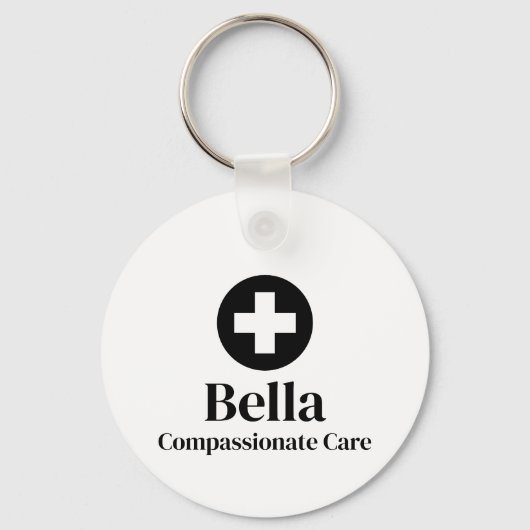 Personalized Nurse Name Sleutelhanger (Achterkant)