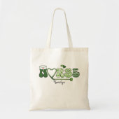 Personalized Nurse Name Tote Bag | Holiday Nurse G (Voorkant)