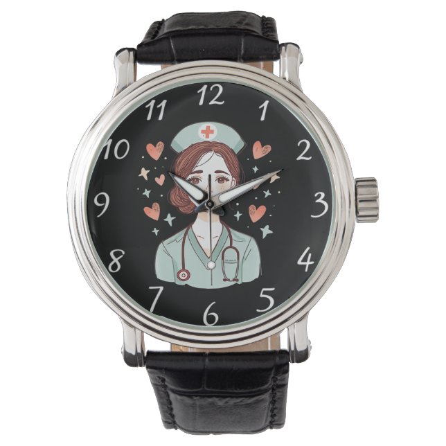 Personalized Nurse Watch | Add Your Photo Horloge (Voorkant)