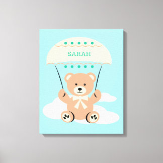 Personalized Nursery wall Art Canvas Afdruk