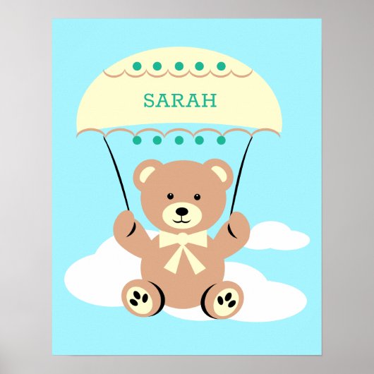 Personalized Nursery wall Art Poster (Voorkant)