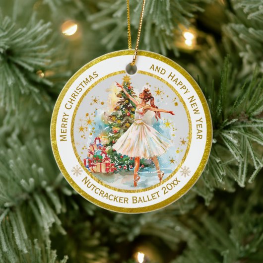 Personalized Nutcracker Ballet Christmas - Gift Keramisch Ornament (Boom)