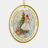 Personalized Nutcracker Ballet Christmas - Gift Keramisch Ornament (Rechts)