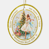 Personalized Nutcracker Ballet Christmas - Gift Keramisch Ornament (Links)