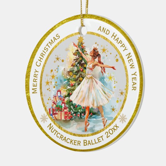 Personalized Nutcracker Ballet Christmas - Gift Keramisch Ornament (Links)