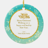 Personalized Nutcracker Ballet Christmas - Gift Keramisch Ornament (Achterkant)