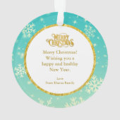 Personalized Nutcracker Ballet Christmas - Gift Ornament (achterkant)