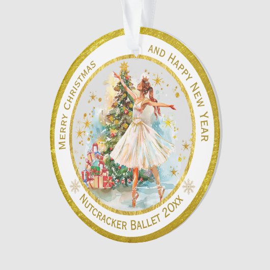 Personalized Nutcracker Ballet Christmas - Gift Ornament (voorkant)