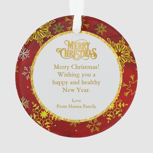 Personalized Nutcracker Ballet Christmas - Gift Ornament (achterkant)