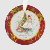 Personalized Nutcracker Ballet Christmas - Gift Ornament (voorkant)