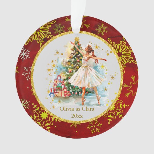 Personalized Nutcracker Ballet Christmas - Gift Ornament (voorkant)