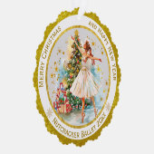 Personalized Nutcracker Ballet Christmas - Gift Ornament Kaart (Rechts)