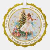 Personalized Nutcracker Ballet Christmas - Gift Ornament Kaart (Voorkant)