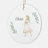 Personalized Nutcracker Clara Keepsake Ceramic Or Keramisch Ornament (Links)