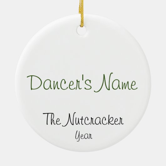 Personalized Nutcracker Clara Keepsake Ceramic Or Keramisch Ornament (Achterkant)