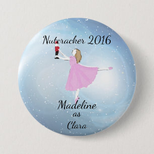 Personalized Nutcracker - Clara Ornament Ronde Button 7,6 Cm