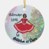 Personalized Nutcracker Ornament - Clara (Voorkant)
