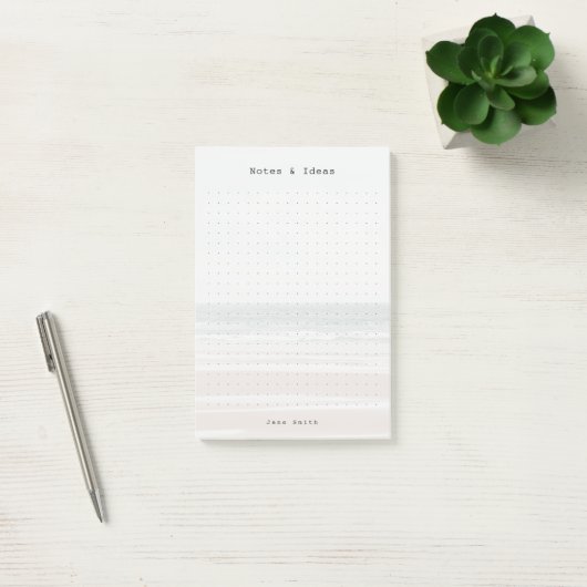 Personalized ocean aesthetic dot Grid Post-it® Notes (Kantoor)
