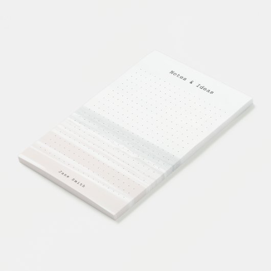 Personalized ocean aesthetic dot Grid Post-it® Notes (Schuin)