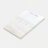 Personalized ocean aesthetic dot Grid Post-it® Notes (Schuin)