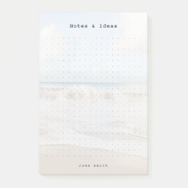 Personalized ocean aesthetic dot Grid Post-it® Notes