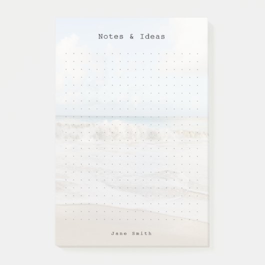 Personalized ocean aesthetic dot Grid Post-it® Notes (Voorkant)