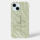 Personalized Ocean Coral Reef Beachy Case-Mate iPhone Case (Achterkant)