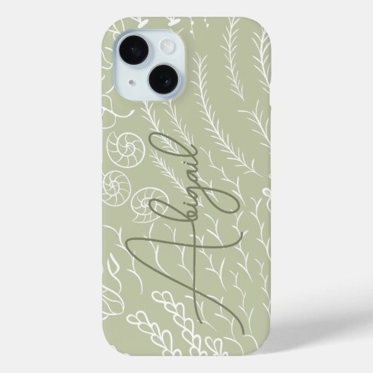 Personalized Ocean Coral Reef Beachy Case-Mate iPhone Case (Achterkant)