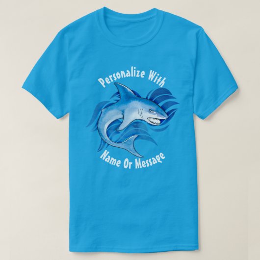 PERSONALIZED Ocean Shark T-shirt (Design voorkant)