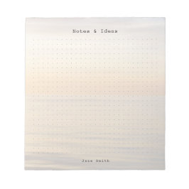 Personalized ocean sunset aesthetic dot Grid Notitieblok