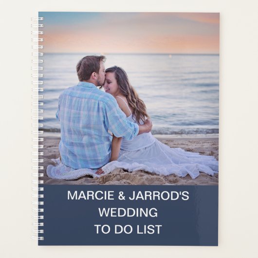 Personalized Ocean Water Beach To Do List Planner (Voorkant)