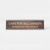 Personalized Office Humor Professional Multitasker Bureau Naambordje (Voorkant)