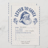 Personalized Official North Pole Letter From Santa Kaart (Voorkant / Achterkant)