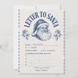 Personalized Official North Pole Letter From Santa Kaart