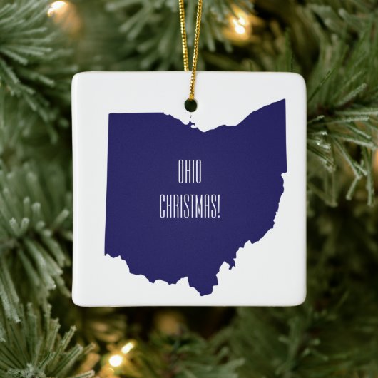 Personalized Ohio Christmas Ornament (Boom)