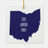 Personalized Ohio Christmas Ornament (Achterkant)