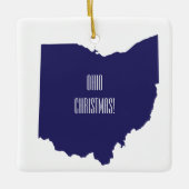 Personalized Ohio Christmas Ornament (Voorkant)