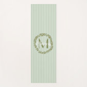 Personalized Olive Wreath Monogram  Yogamat (Voorkant)