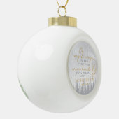 Personalized On Angels Wings Keramische Bal Ornament (Links)