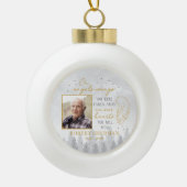 Personalized On Angels Wings Photo Ornament (Voorkant)