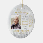 Personalized On Angels Wings Photo Ornament (Rechts)