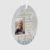 Personalized On Angels Wings Photo Ornament (voorkant)