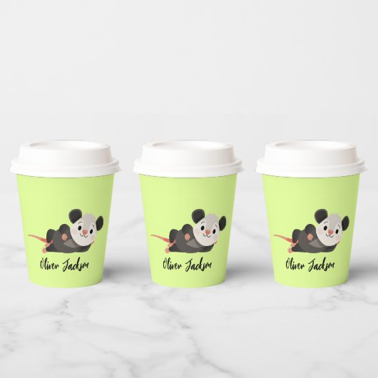 Personalized Opossum Papieren Bekers (Multi)